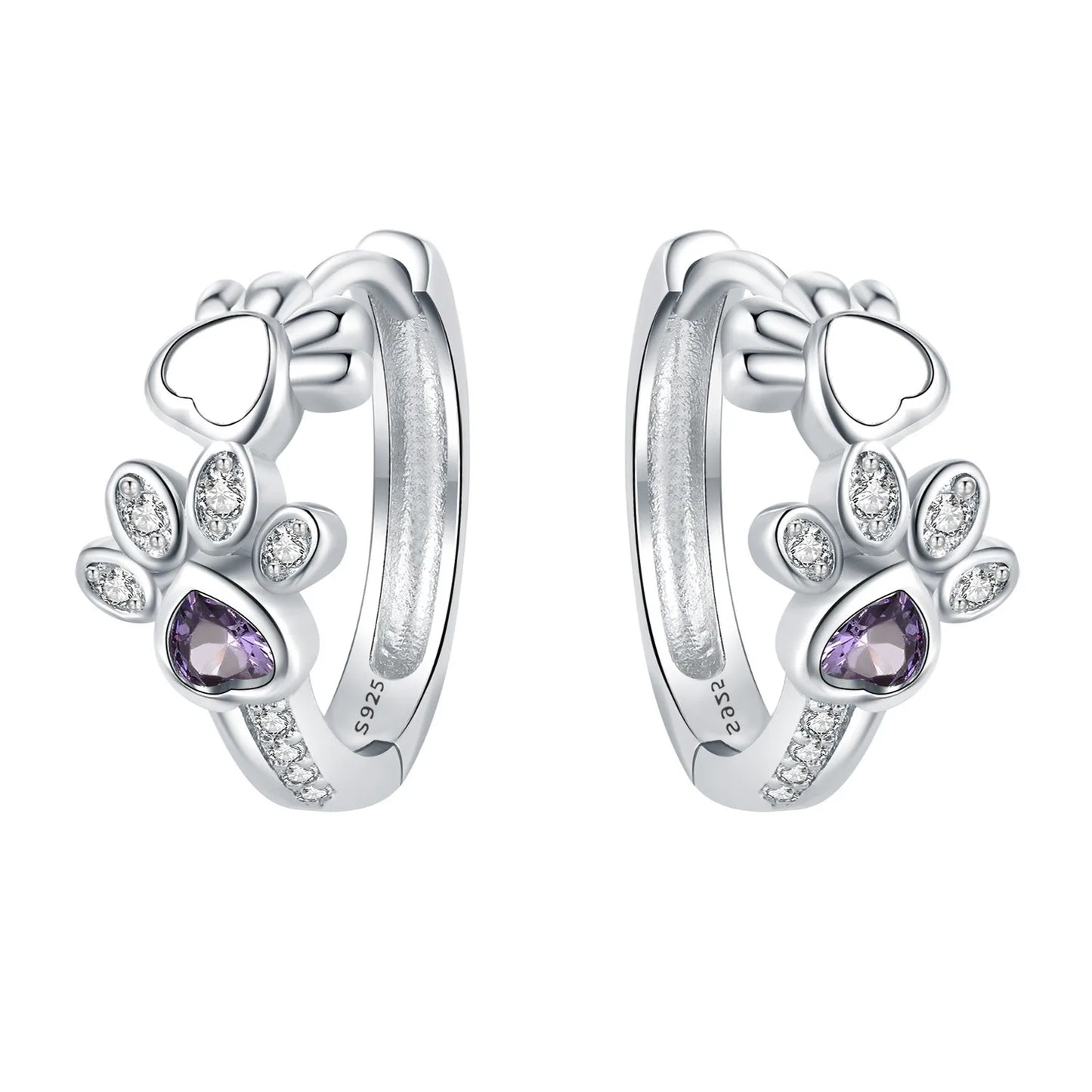 Maline | Paw Heart Earrings
