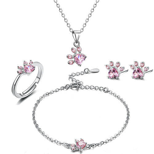 Misty | Sparkling Paw Jewelry Set