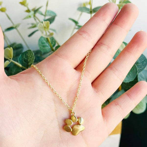 Serif | Golden Paw Necklace
