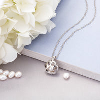 Aqua | Luminous Paw Necklace