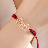 Skye | Personalized Paw Prints Bracelet