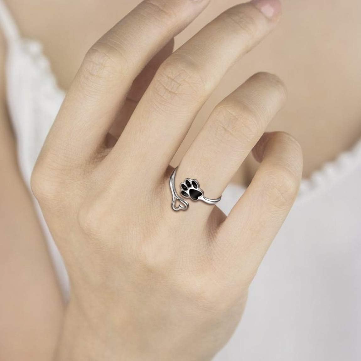 Coco | Heartfelt Paw Adjustable Ring