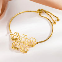 Skye | Personalized Paw Prints Bracelet