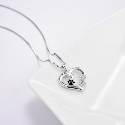 Lulu | Infinity Paw Necklace