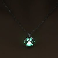 Aqua | Luminous Paw Necklace