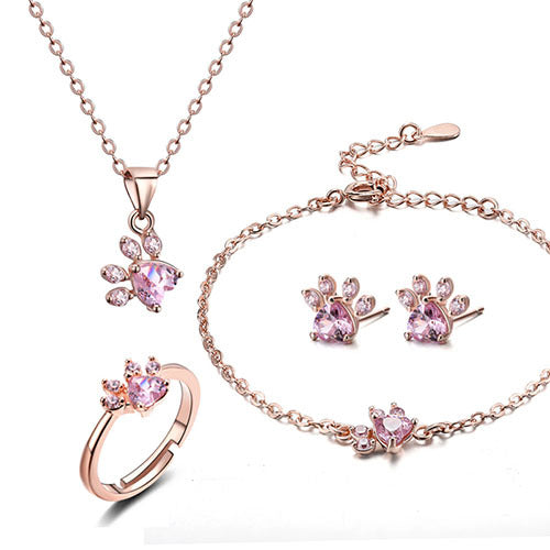 Misty | Sparkling Paw Jewelry Set