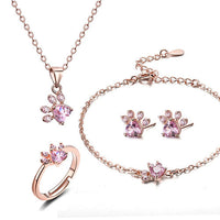 Misty | Sparkling Paw Jewelry Set