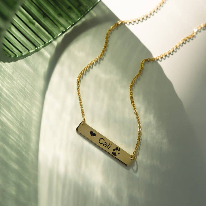 Bessie | Personalized Bar Necklace