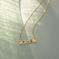 Bessie | Personalized Bar Necklace