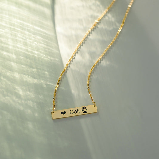 Bessie | Personalized Bar Necklace