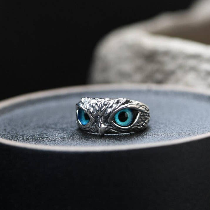 Olive | Owl Wisdom Ring