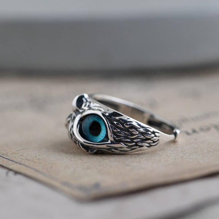 Olive | Owl Wisdom Ring