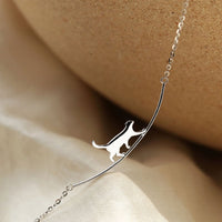 Cathy | Climbing Cat Necklace