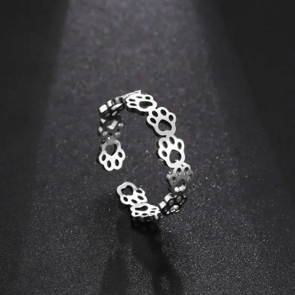 Grace | Paw Print Ring