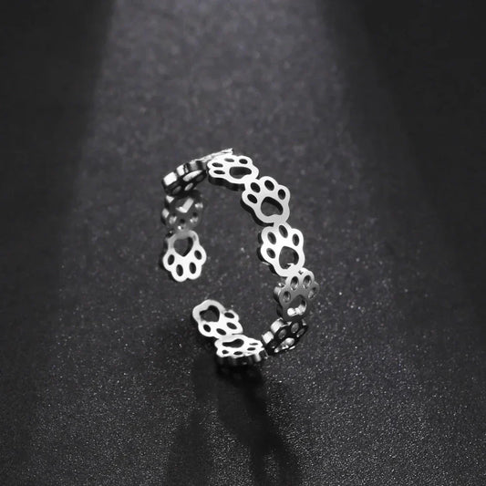 Grace | Paw Print Ring