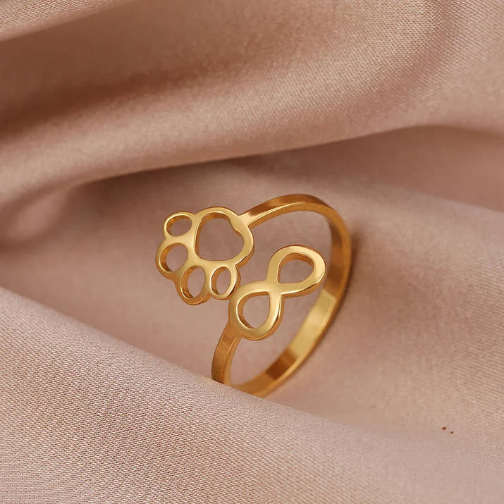 Abbey | Infinity Paw Ring
