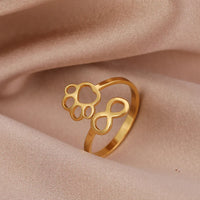 Abbey | Infinity Paw Ring