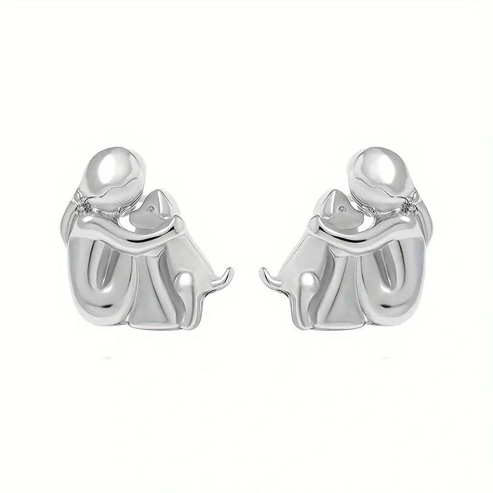 Emma | Two-tone Embrace Earrings