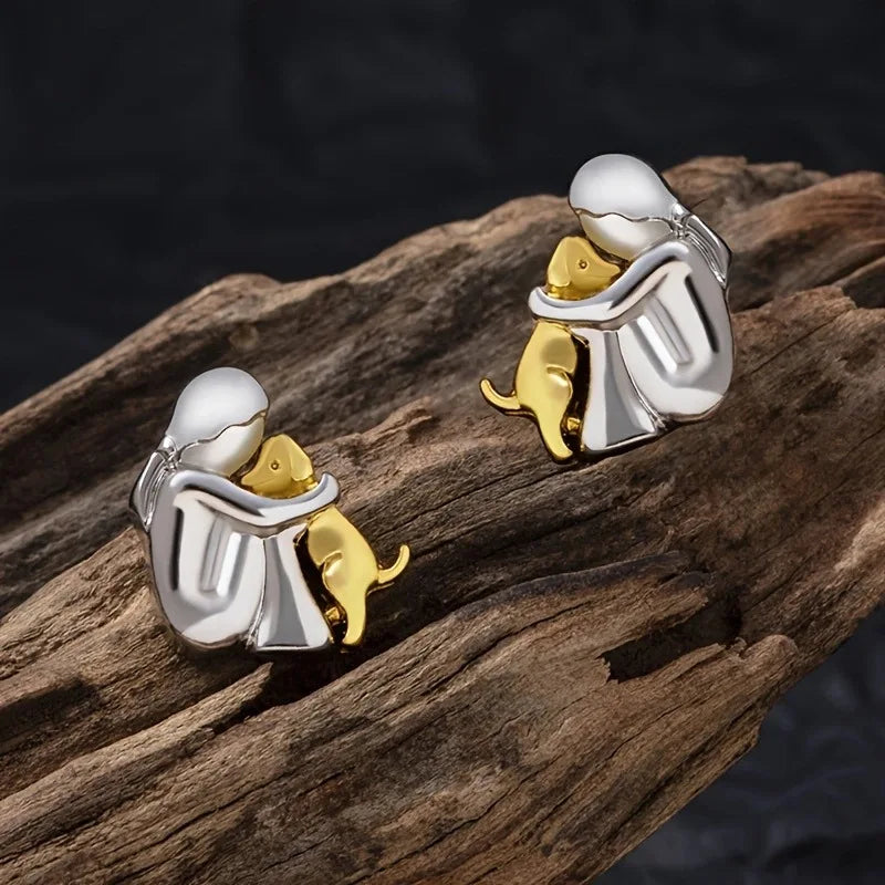 Emma | Two-tone Embrace Earrings