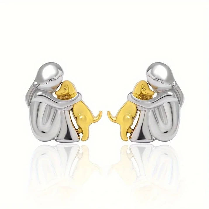 Emma | Two-tone Embrace Earrings