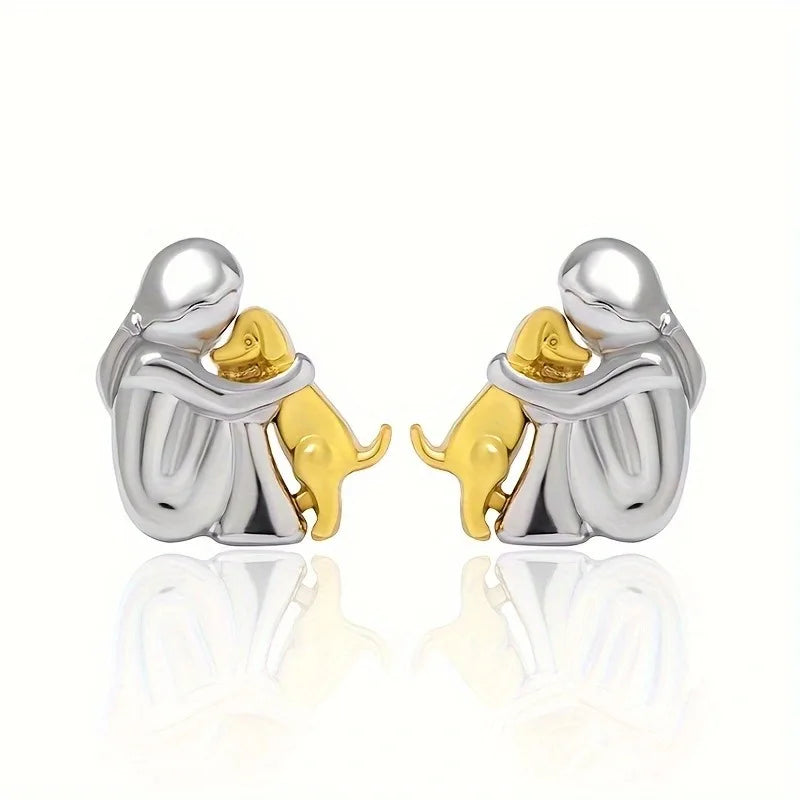 Emma | Two-tone Embrace Earrings