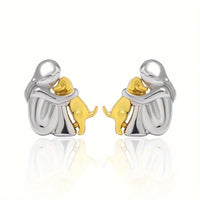 Emma | Two-tone Embrace Earrings
