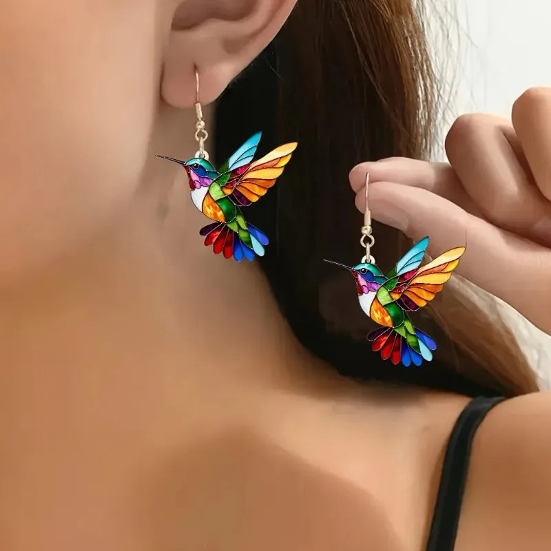 Hannah | Hummingbird Drop Earrings