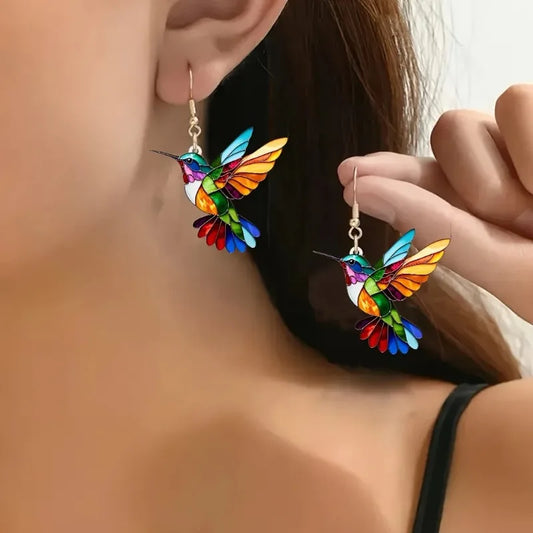 Hannah | Hummingbird Drop Earrings