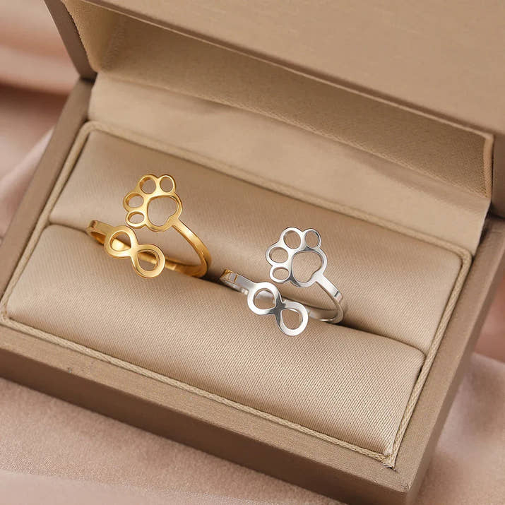 Abbey | Infinity Paw Ring