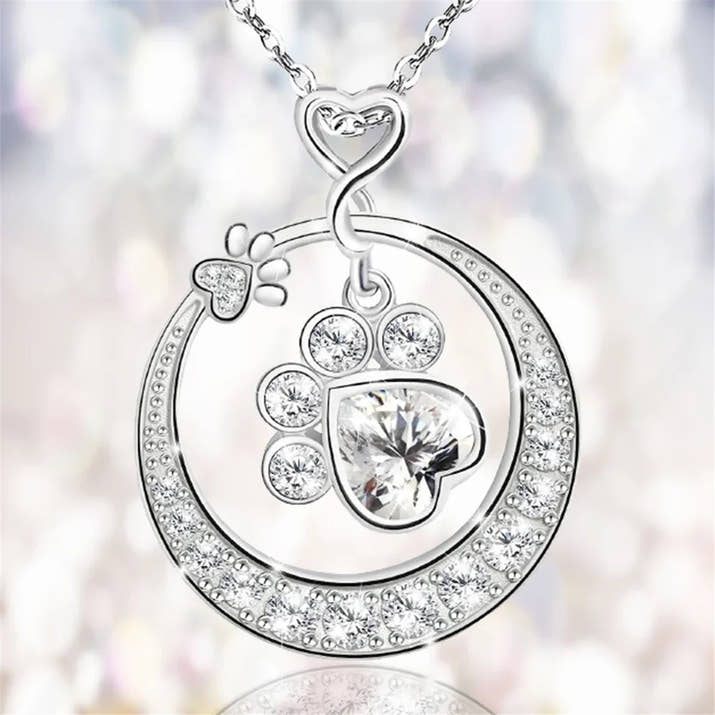 Cooper | Moon Forever Paw Necklace