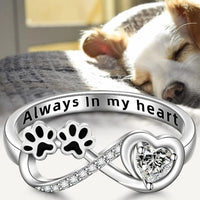 Tofu | Infinity Paw Zirconia Ring