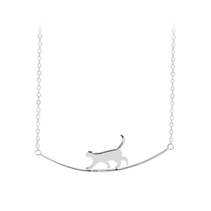 Cathy | Climbing Cat Necklace