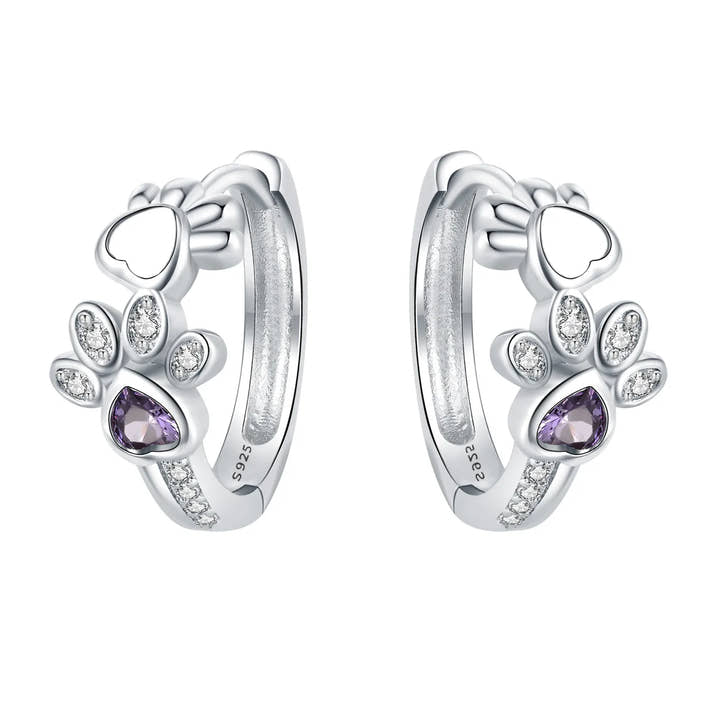 Maline | Paw Heart Earrings