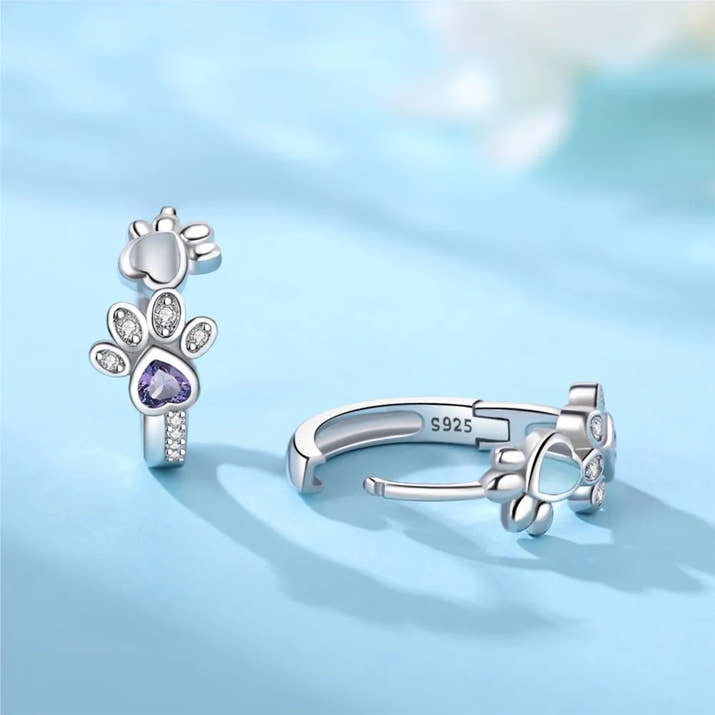 Maline | Paw Heart Earrings