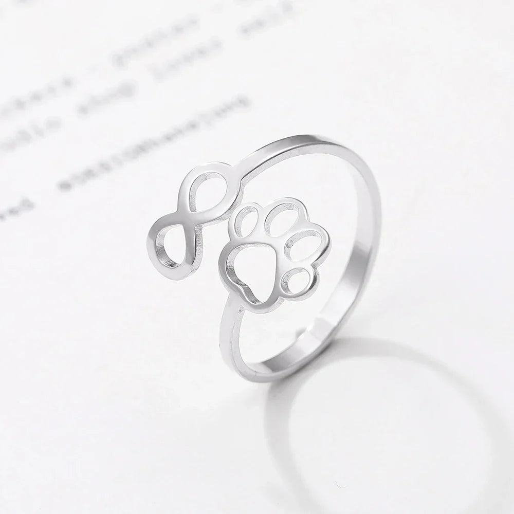Abbey | Infinity Paw Ring