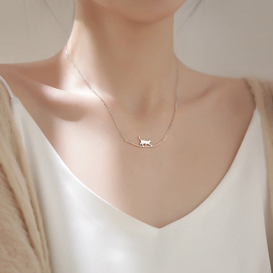 Cathy | Climbing Cat Necklace