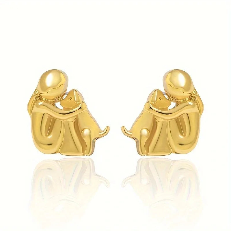 Emma | Two-tone Embrace Earrings