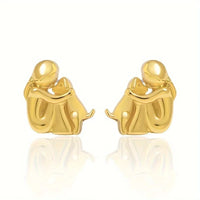 Emma | Two-tone Embrace Earrings