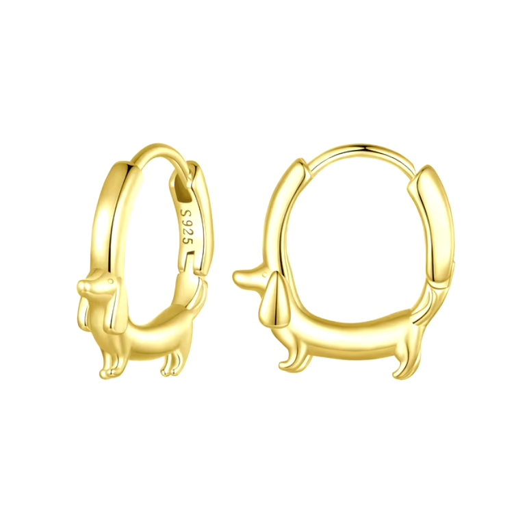 Toby | Dachshund Hoop Earrings