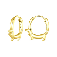 Toby | Dachshund Hoop Earrings