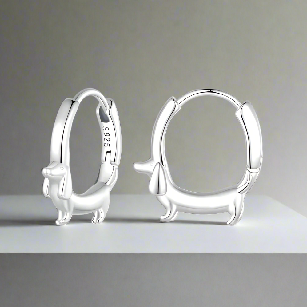 Toby | Dachshund Hoop Earrings