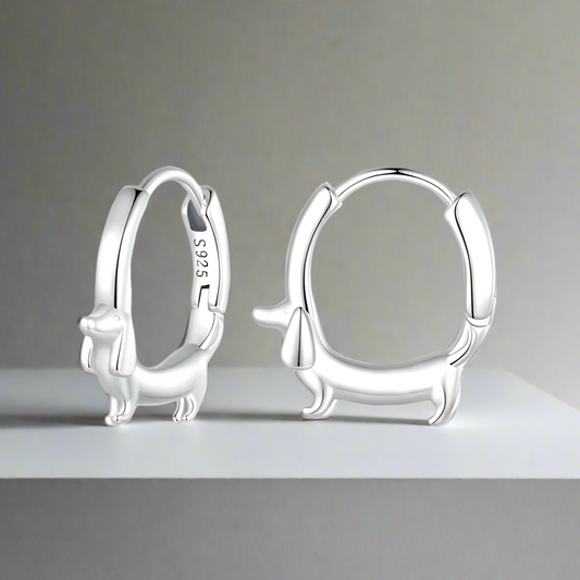 Toby | Dachshund Hoop Earrings
