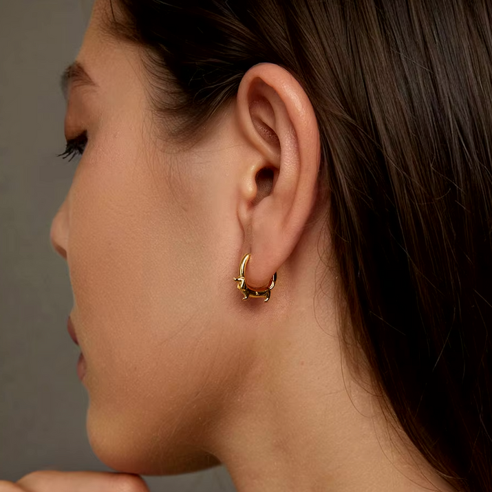Toby | Dachshund Hoop Earrings
