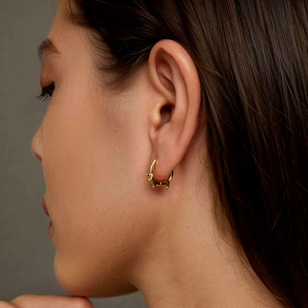 Toby | Dachshund Hoop Earrings