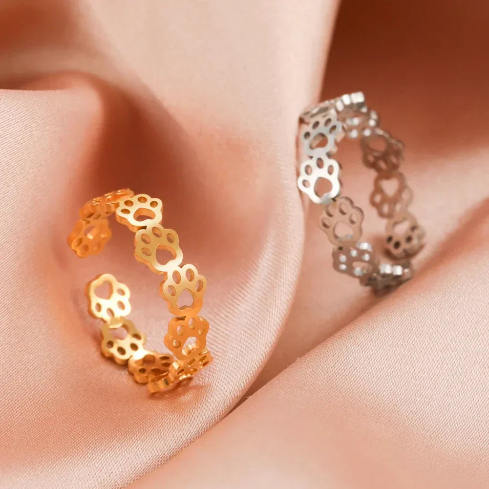 Grace | Paw Print Ring
