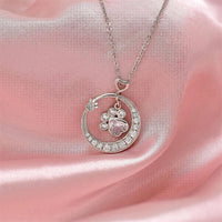 Cooper | Moon Forever Paw Necklace