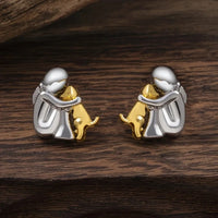 Emma | Two-tone Embrace Earrings