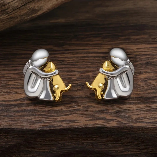 Emma | Two-tone Embrace Earrings