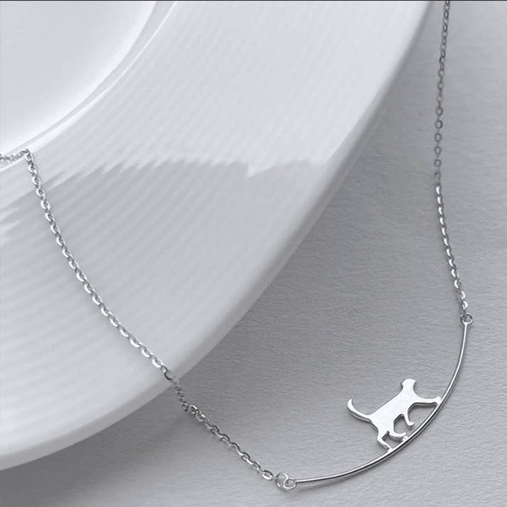 Cathy | Climbing Cat Necklace