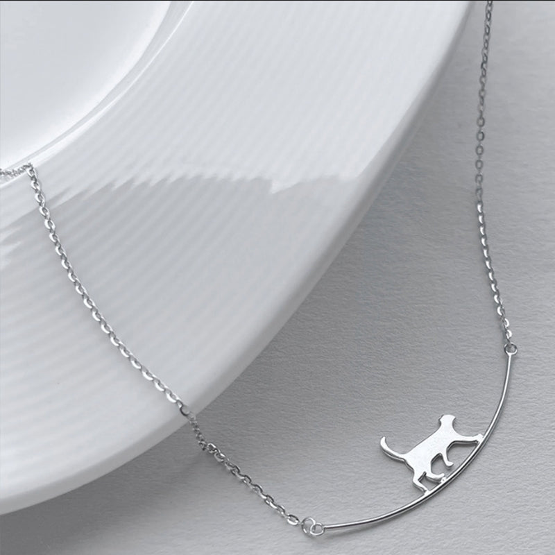 Cathy | Climbing Cat Necklace